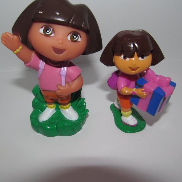Vintage Y2k Dora The Explorer Action Figures Cake Toppers 2003 Mattel Viacom - Picture 1 of 3